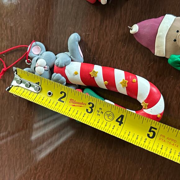 Set of 4 Vintage Christmas Ornaments – Foam/Soft Plastic - Picture 14 of 15